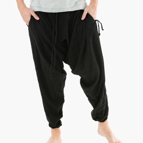 Winter Savannah Harem Pant Unisex Yoga Travel Baggy Cotton Hippie Boho Tapered - Picture 4 of 15